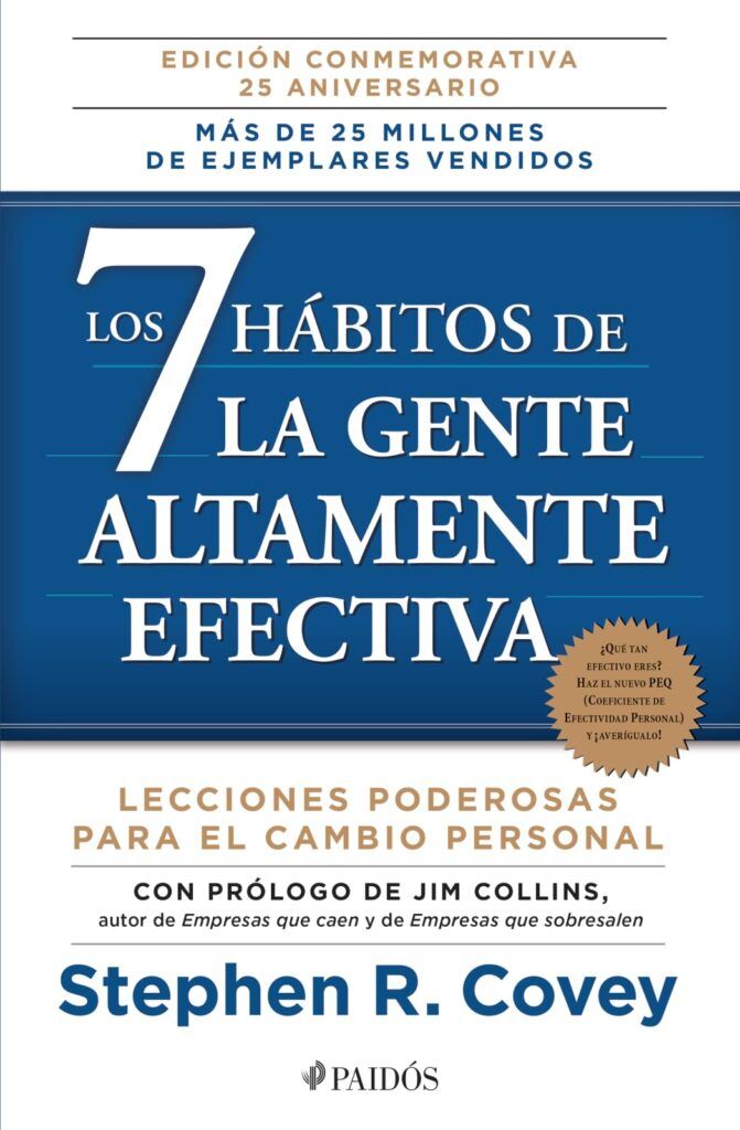Portada del libro Los 7 Hábitos de la Gente Altamente Efectiva de Stephen R. Covey.

